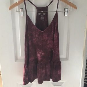 Tie Dye Peplum Tank